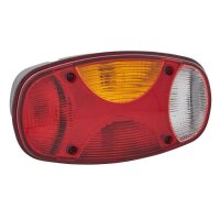 Rückleuchte links mit Schlusslicht 24 V Glühlampen-Technologie R10W HELLA für DAF VOLVO AHLMANN PUTZMEISTER