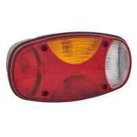 Rückleuchte links mit Schlusslicht 24 V Glühlampen-Technologie R10W HELLA für DAF VOLVO AHLMANN PUTZMEISTER