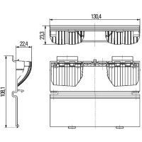 Lamp holder tail lamp HELLA for DAF