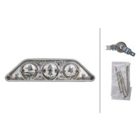 Rückleuchte rechts mit Seitenmarkierungslicht 12 V Glühlampen-Technologie PY21W HELLA für HYMER