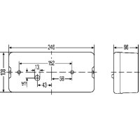 Rückleuchte rechts mit Bremslicht 12 V Glühlampen-Technologie P21W HELLA für DAF