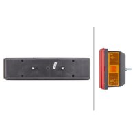 Rückleuchte links mit Schlusslicht 12 V Glühlampen-Technologie R5W HELLA für AEBI DAF SCANIA LIEBHERR