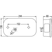 Rückleuchte links mit Blinklicht 12 V Glühlampen-Technologie P21/5W HELLA