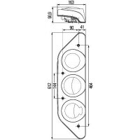 Rückleuchte rechts mit Seitenmarkierungslicht 12 V Glühlampen-Technologie PY21W HELLA für HYMER
