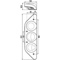 Rückleuchte rechts mit Seitenmarkierungslicht 12 V Glühlampen-Technologie PY21W HELLA für HYMER