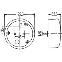 Rückleuchte rechts mit Schlusslicht (LED) 24 V LED HELLA