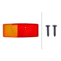 Rear combination lamp lens right with tail light R10W halogen HELLA