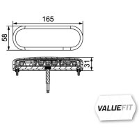 Rückleuchte rechts mit Schlusslicht 12 V LED HELLA
