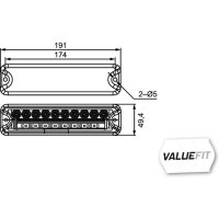 Rückleuchte links mit Schlusslicht 24 V LED HELLA