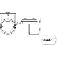 Blinkleuchte LED geschraubt Anbau HELLA VALUEFIT 12/24V