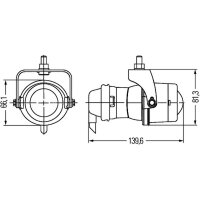 Nebelscheinwerfer Halogen HELLA für CLAAS