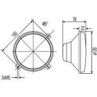 Scheinwerfer FF Halogen HELLA für CARRARO