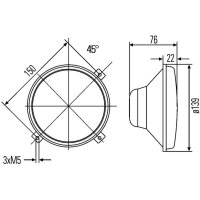 Scheinwerfer FF Halogen HELLA für CARRARO