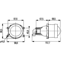 Scheinwerfer Halogen DE HELLA für CLAAS AHLMANN KTM ISEKI BM TRACTORS