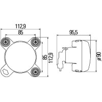 Scheinwerfer DE FF Halogen HELLA für MERCEDES