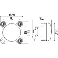 Scheinwerfer DE FF Halogen HELLA für CLAAS