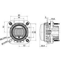 Fernscheinwerfer DE LED HELLA für AGCO