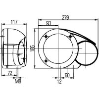 Scheinwerfer links Halogen HELLA für AHLMANN