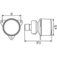 Halogen indicator HELLA for AUWÄRTER