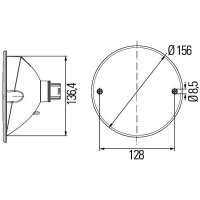 Nebelschlussleuchte hinten Halogen HELLA für FENDT