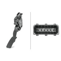 Accelerator Pedal Sensor manual 6-pin HELLA for e.g. OPEL INSIGNIA