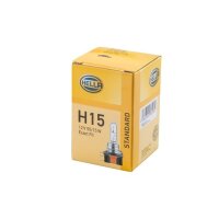 Bulb 12 V 55/15 W H15 PGJ23t-1 crystal clear HELLA...
