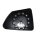 Mirror Glass Exterior Mirror right HELLA for e.g. MERCEDES-BENZ