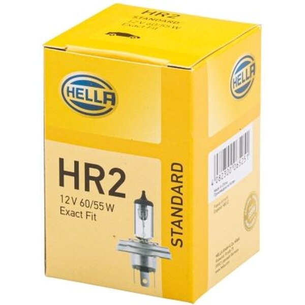 Bulb 12 V 60/55 W R2 (Bilux) Halogen P45t crystal clear HELLA STANDARD