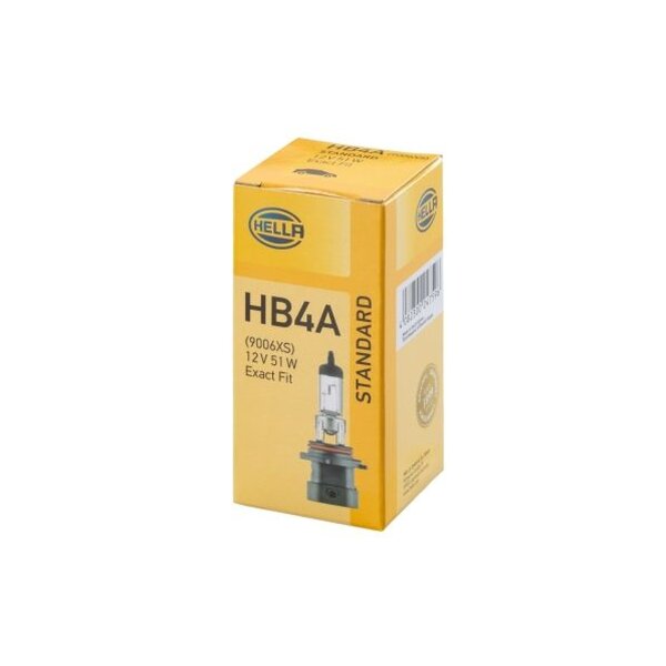 Bulb Headlamp 12 V 51 W HB4A Halogen P22d crystal clear HELLA STANDARD
