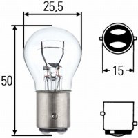 Glühlampe Blinkleuchte vorne hinten Halogen HELLA...