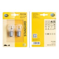 Bulb 12 V 21/5 W P21/5W BAY15d crystal clear HELLA...