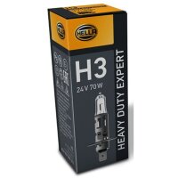 Bulb Driving lamp 24 V 70 W H3 PK22s crystal clear HELLA...