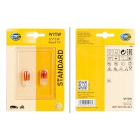 Bulb 12 V 5 W WY5W W2.1x9.5 crystal clear HELLA STANDARD...