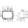 Headlight insert, halogen HELLA headlights for FREIGHTLINER