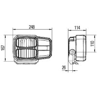 Scheinwerfer rechts LED Anbau HELLA für 1LE 996 374-041