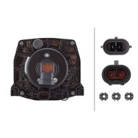 Scheinwerfer DE Halogen HELLA für CASE