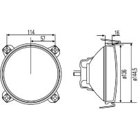 Scheinwerfer Halogen HELLA für FIAT