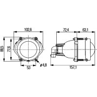 Halogen headlights HELLA for AEBI
