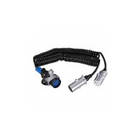 Towbar Socket Adapter Cable from 15-pin to 2x7-pin HELLA for e.g. SCANIA