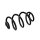 Suspension Spring Rear Axle Coil Spring Ø 12.8 mm EIBACH for NISSAN NOTE
