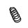 Suspension Spring rear axle coil spring Ø 10.5 mm EIBACH for OPEL AGILA