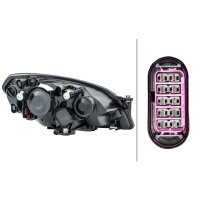 Main headlamp left 12 V H7/H7 halogen HELLA for SKODA...