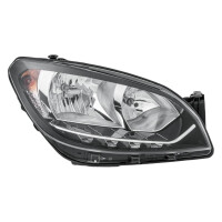 Headlight right 12 V LED halogen HELLA suitable for e.g. SKODA CITIGO