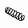 Suspension Spring rear axle coil spring Ø 12 mm EIBACH for e.g. VW GOLF