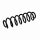 Suspension Spring rear axle coil spring Ø 12 mm EIBACH for e.g. VW GOLF