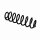 Suspension Spring rear axle coil spring Ø 12 mm EIBACH for e.g. VW GOLF