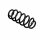 Suspension Spring rear axle coil spring Ø 12.2 mm EIBACH for e.g. VW GOLF