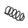 Suspension Spring rear axle coil spring Ø 10.5 mm EIBACH for FIAT PUNTO