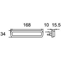 Seitenmarkierungsleuchte rechts 12 V LED HELLA universell für diverse Fzg.