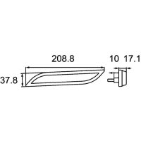 Seitenmarkierungsleuchte links LED HELLA 2PS 013 307-291